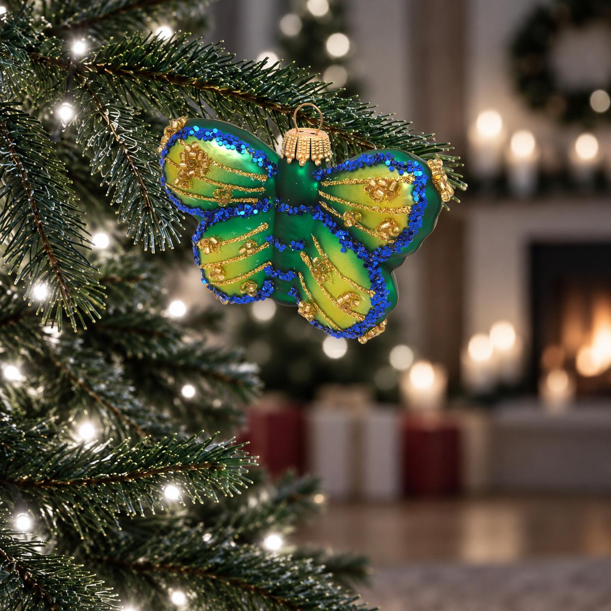 Baumschmuck Schmetterling Mehrfarbig 5cm