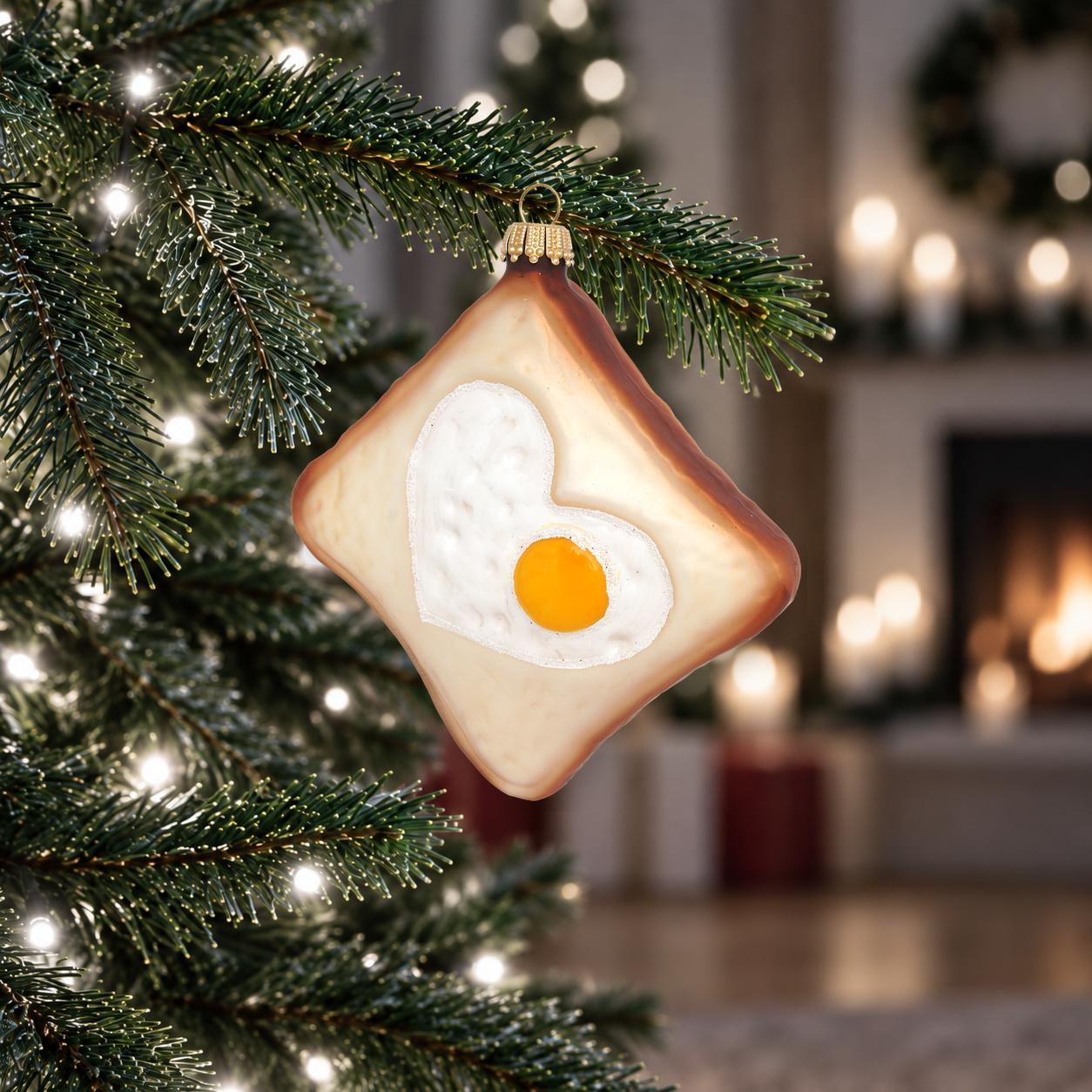 Baumschmuck Toast Braun 8cm