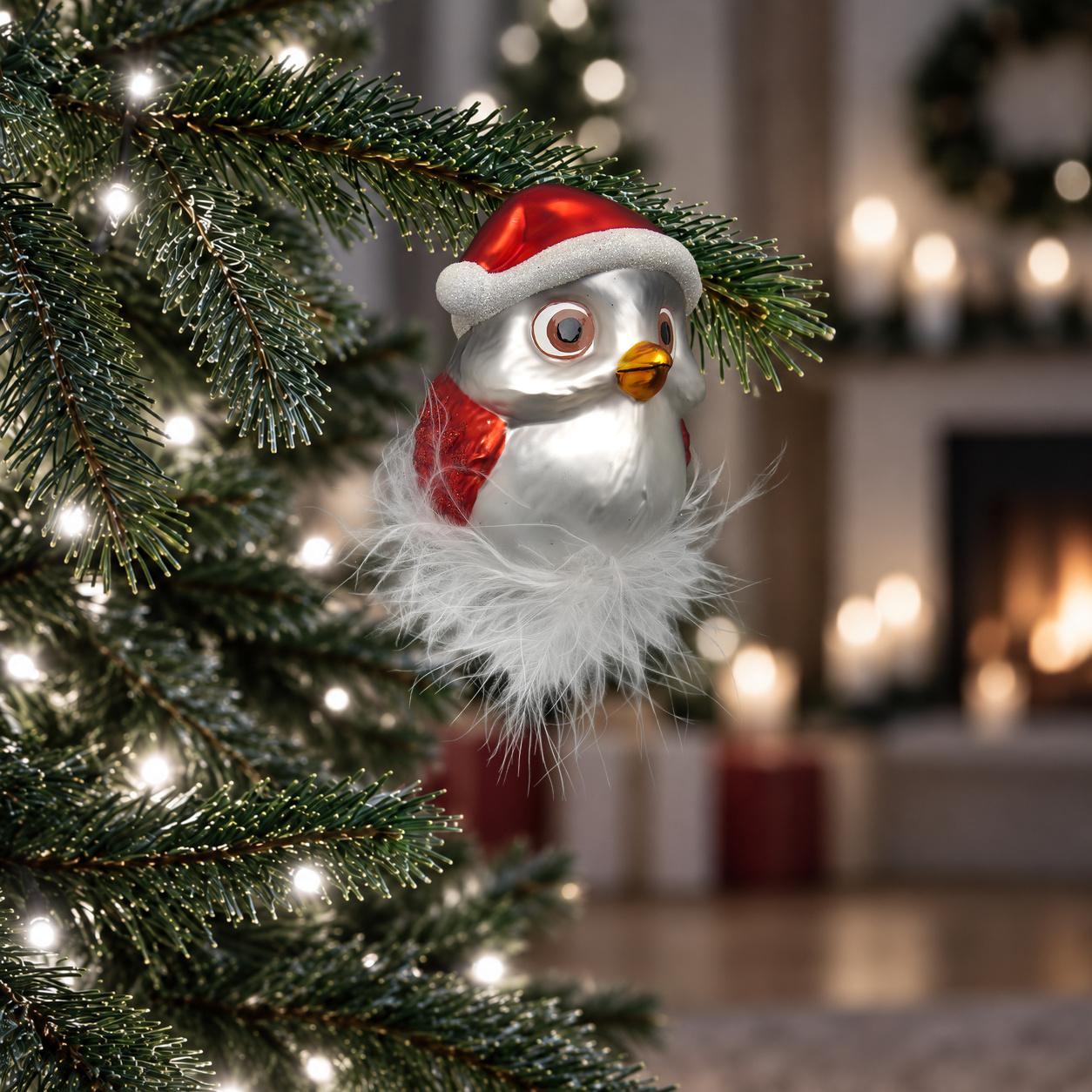 Baumschmuck Vogel Claus Mehrfarbig 9cm