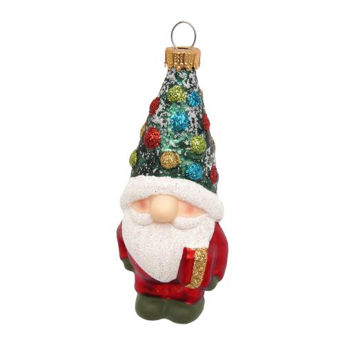 Baumschmuck Zwerg mit Weihnachtsm�tze Mehrfarbig 9cm
