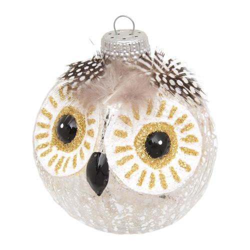 Baumschmuck Eule Antik Silberfarbig 8cm