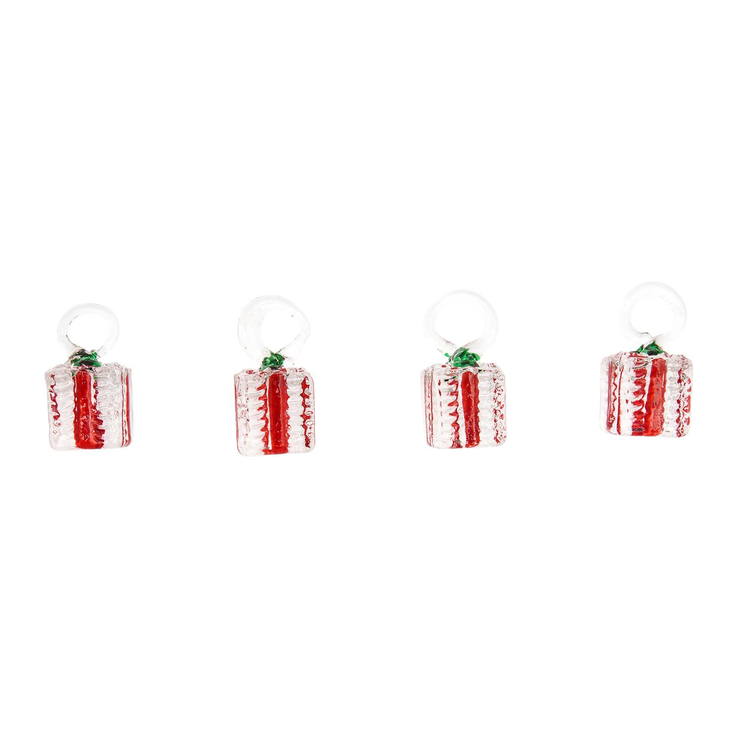 Weihnachtsdekoration Kristallbaum mit Geschenken Transparent 20cm