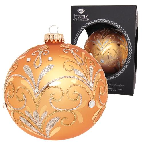 Weihnachtskugel Belis Goldfarbig 10cm