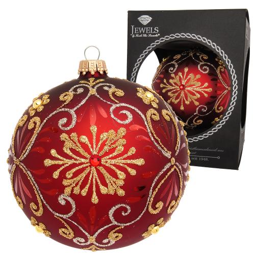 Weihnachtskugel Amar Rot 10cm