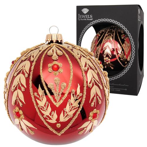 Weihnachtskugel Aure Rot 10cm