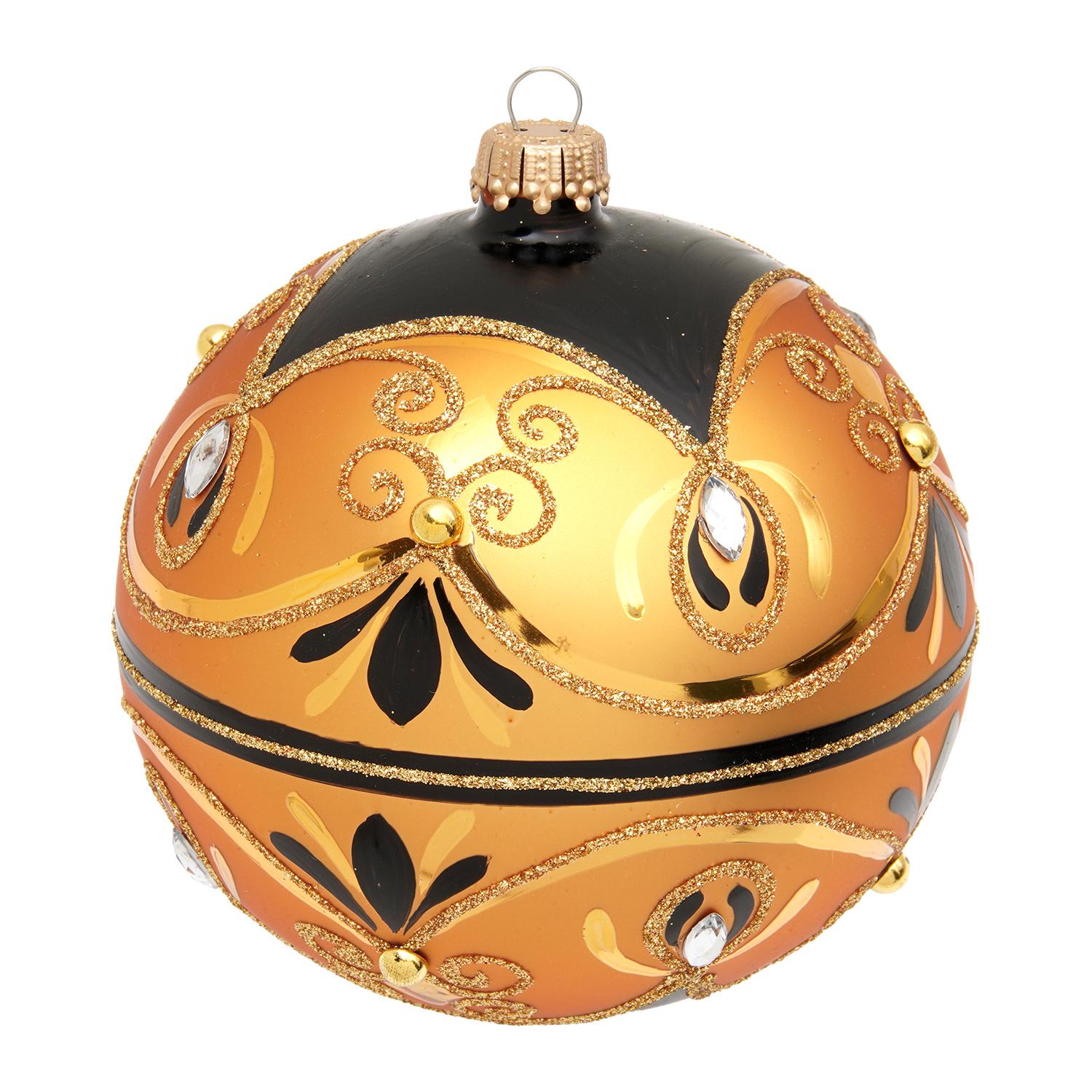 Weihnachtskugel Maro Goldfarbig 10cm
