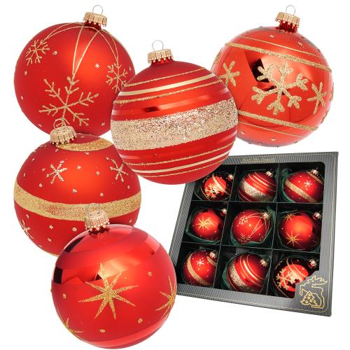 Weihnachtskugeln Scarlet Rot 8cm