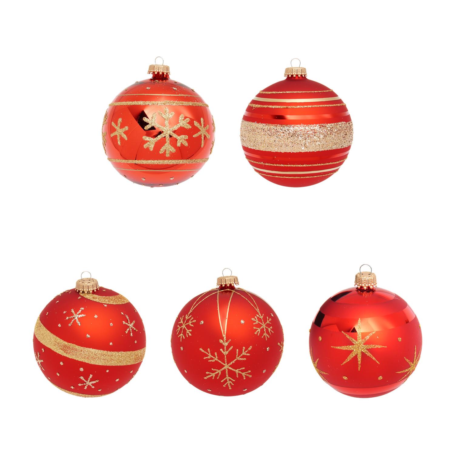 Weihnachtskugeln Scarlet Rot 8cm