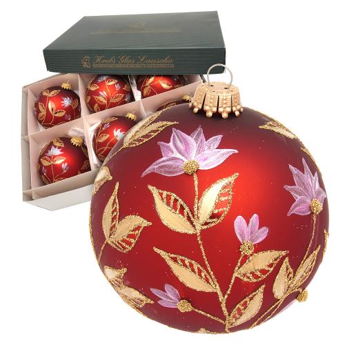 Weihnachtskugeln Amara Rot 8cm