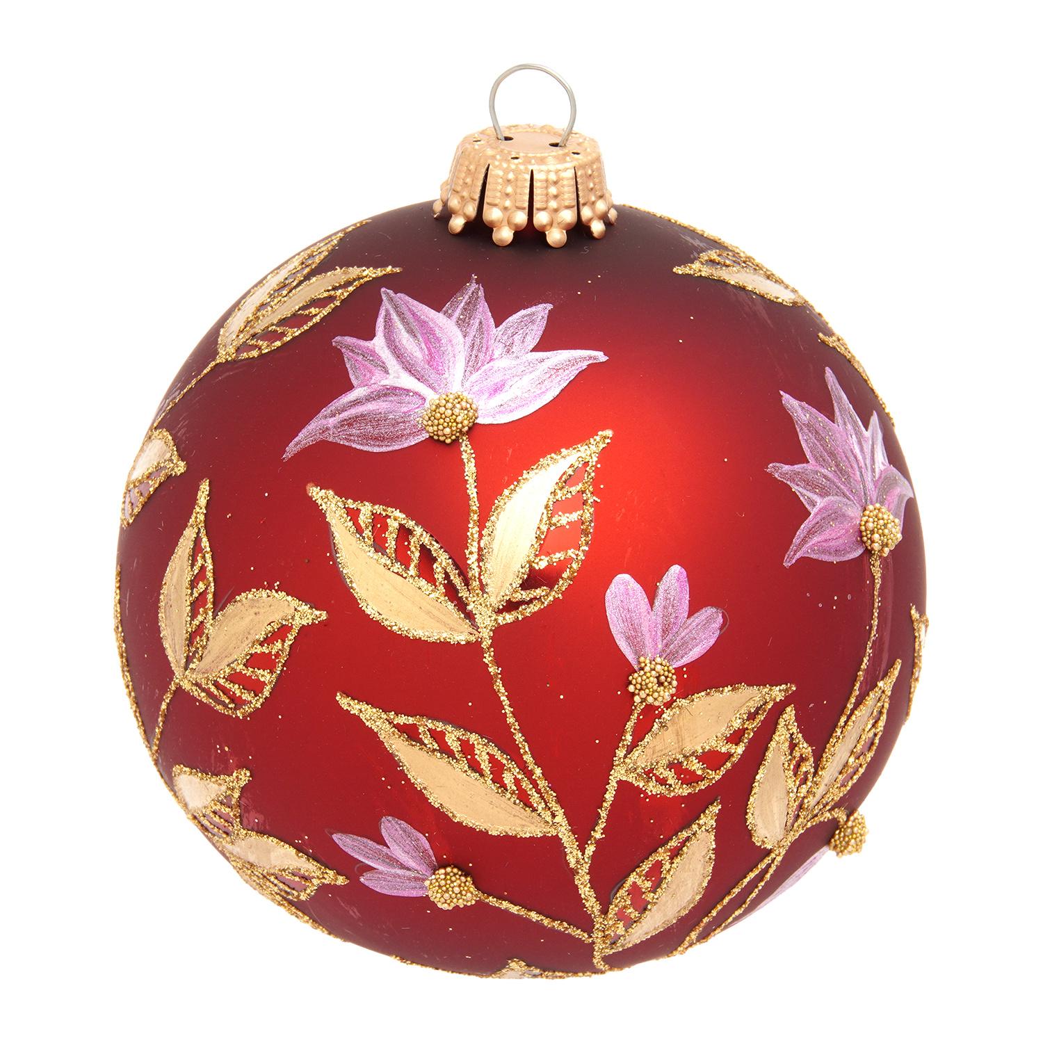 Weihnachtskugeln Amara Rot 8cm