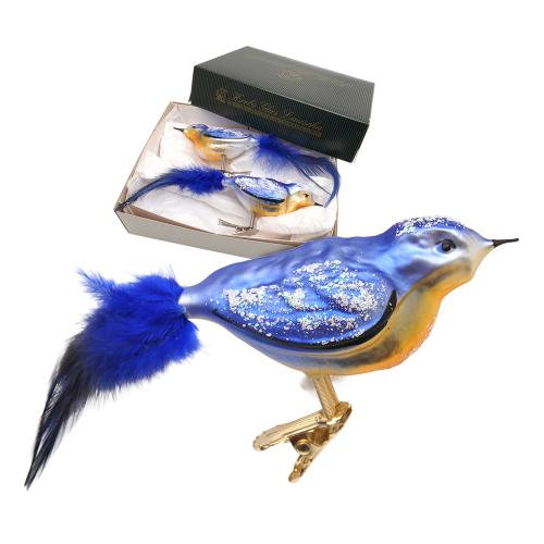 Baumschmuck Vogel Eisfink Mehrfarbig 10cm