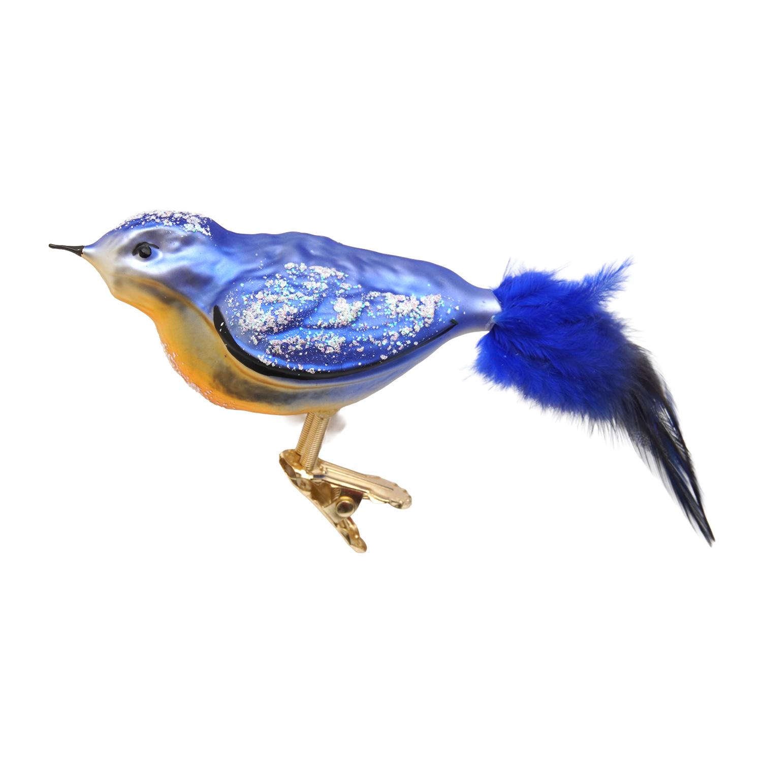 Baumschmuck Vogel Eisfink Mehrfarbig 10cm