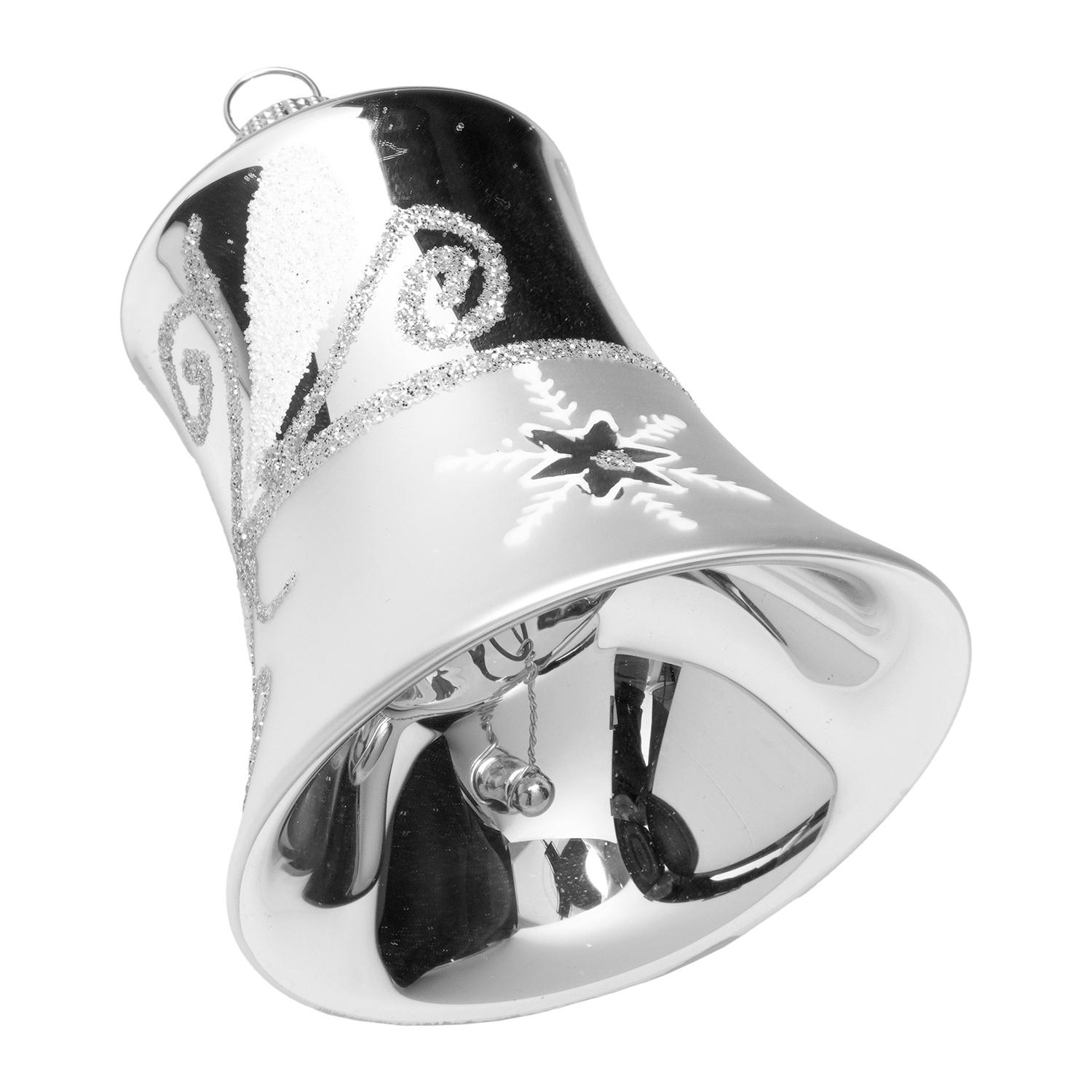 Baumschmuck Glocken Silberfarbig 7cm