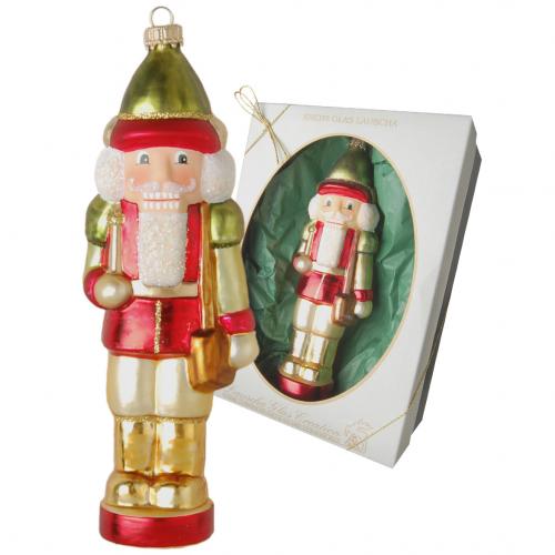 Multicolor 20cm Groer Nussknackersoldat, Glasornament, mundgeblasen und handdekoriert (1)