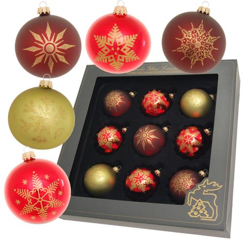 Weihnachtskugeln Set Weihnachten Mehrfarbig 8cm