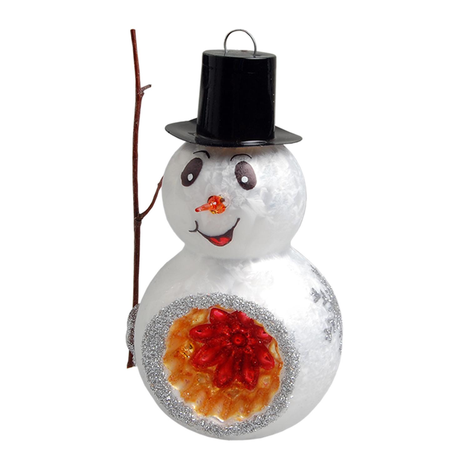 Baumschmuck Schneemann Woody Wei� 13cm