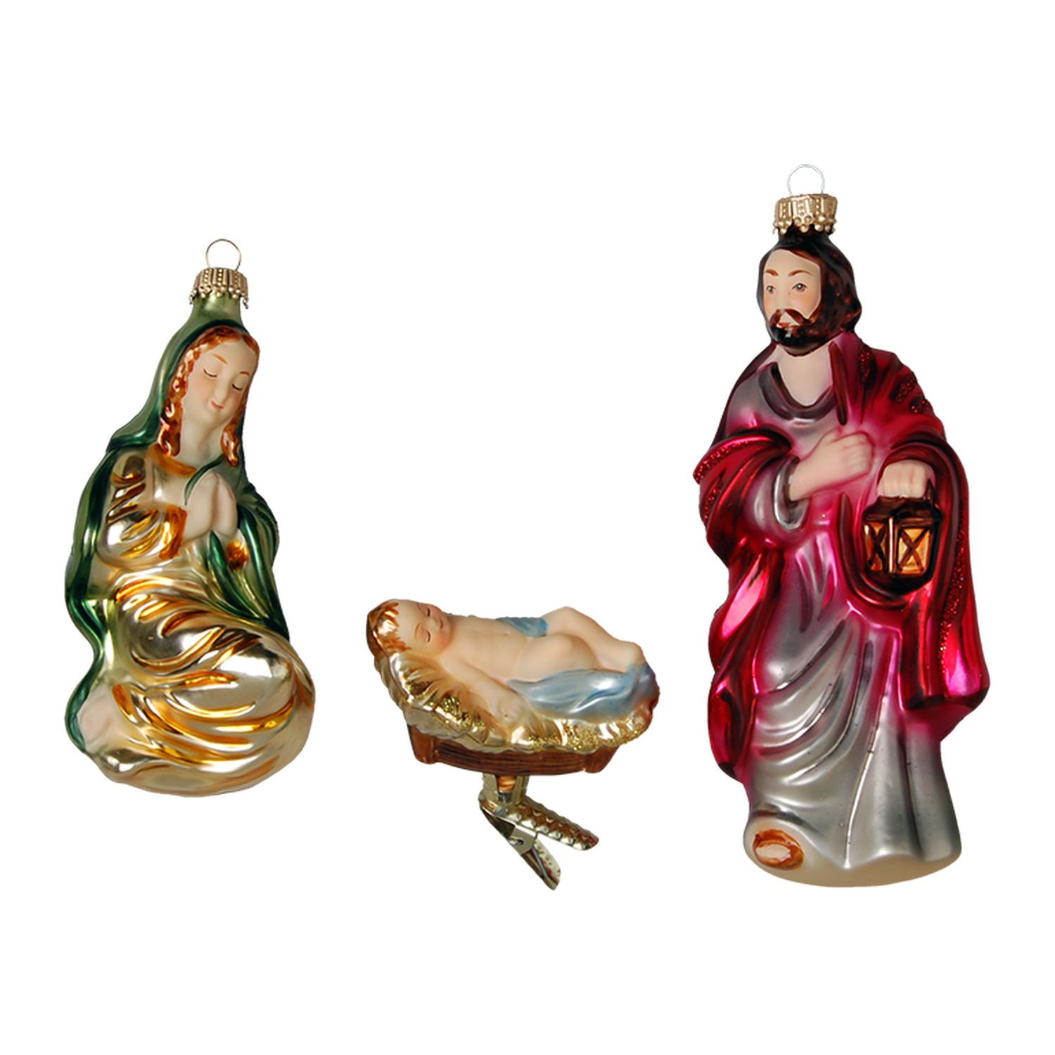 Baumschmuck Die Heilige Familie Mehrfarbig 14cm