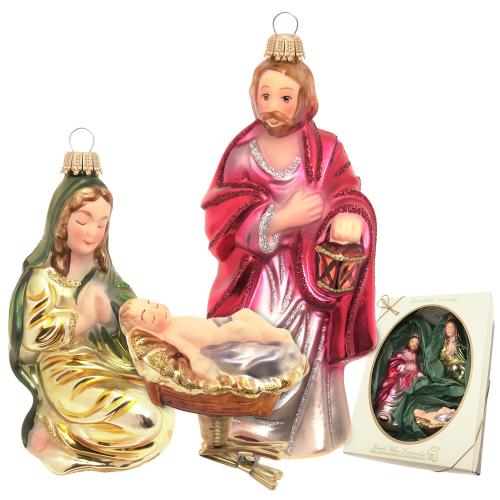 Baumschmuck Die Heilige Familie mehrfarbig 14cm