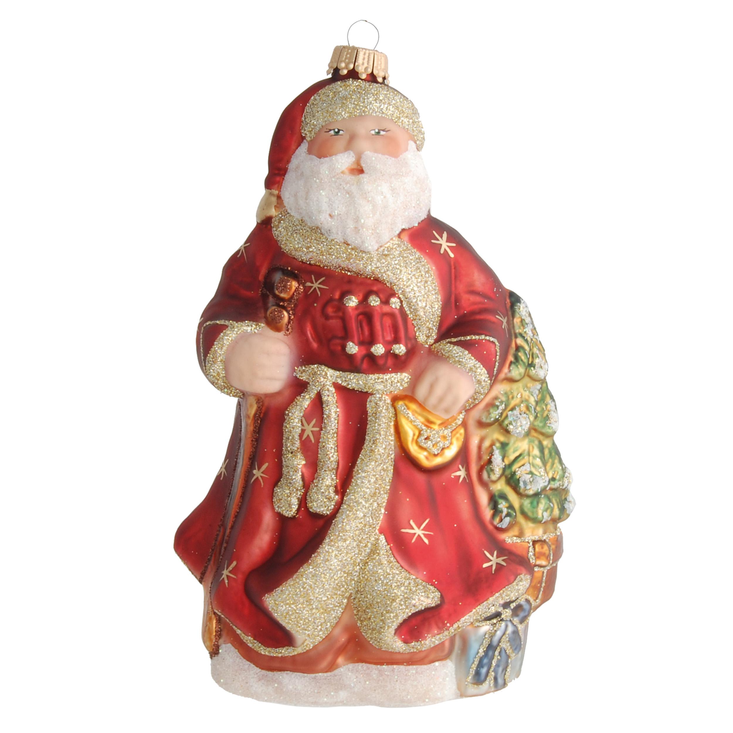 Baumschmuck Santa Rubin Rot 17cm
