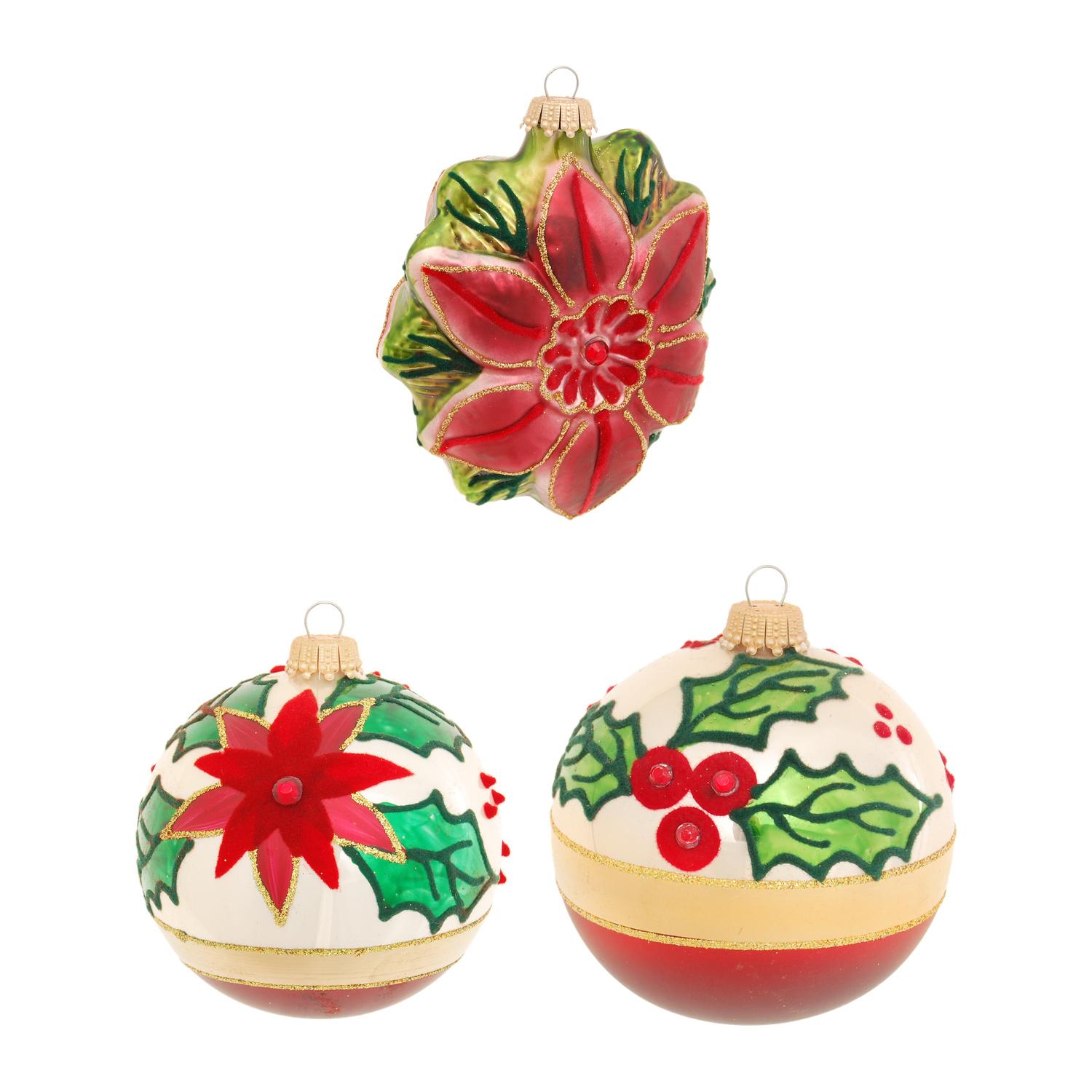 Weihnachtskugeln Set Old England Mehrfarbig 8cm
