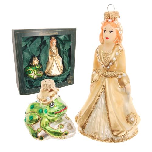 Baumschmuck Froschknig goldfarbig 11cm