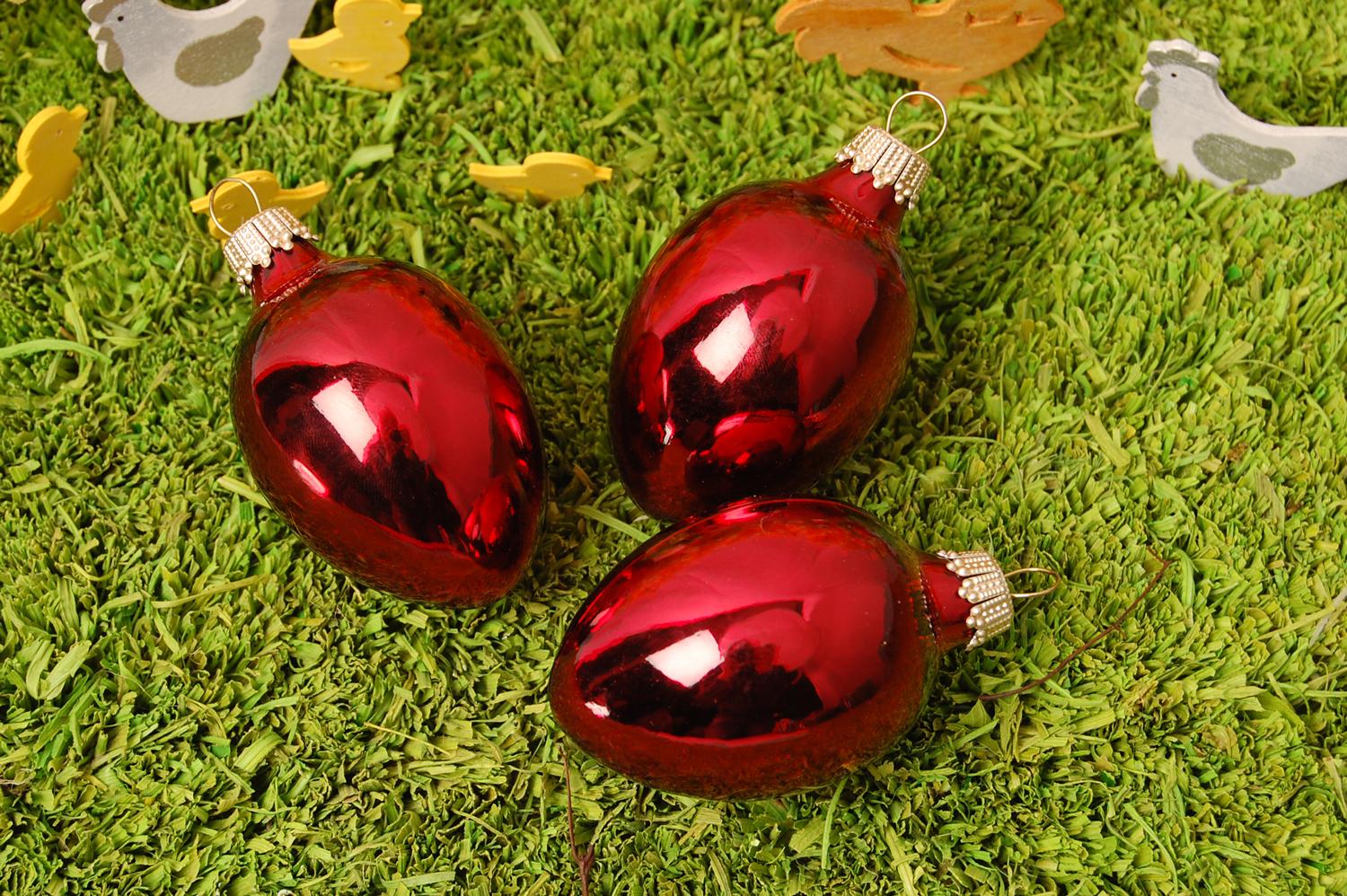 Eier bordeaux einzeln